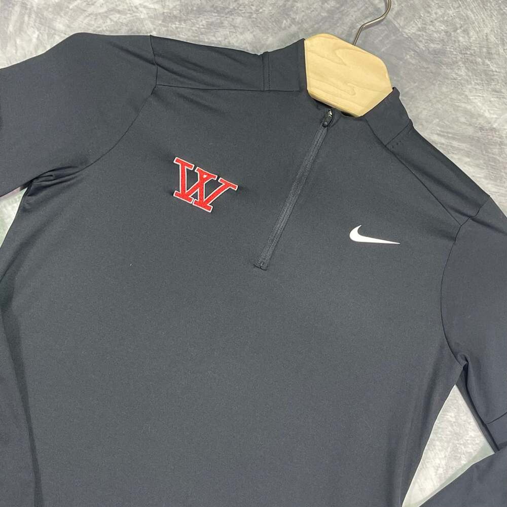 Nike Running White Plains High School Tigers Dri-Fit 1/4 Zip Pullover Black